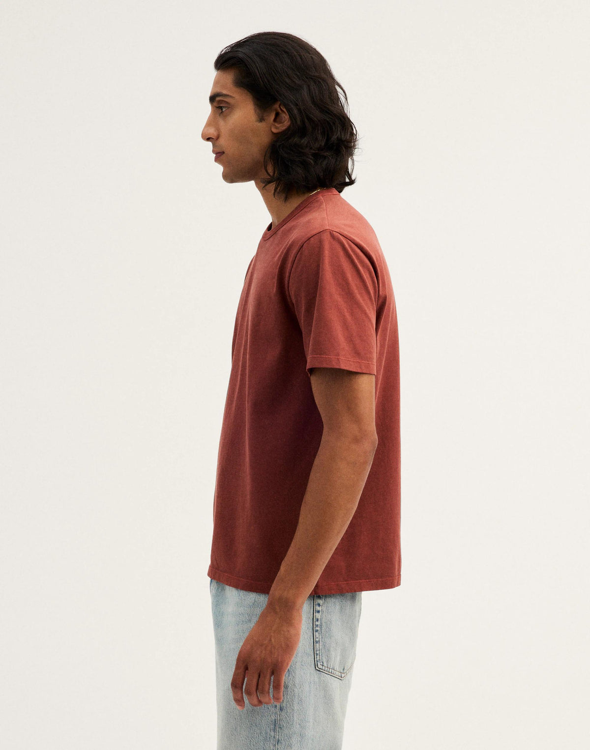 Madewell Garment-Dyed Allday Crewneck Tee Henna