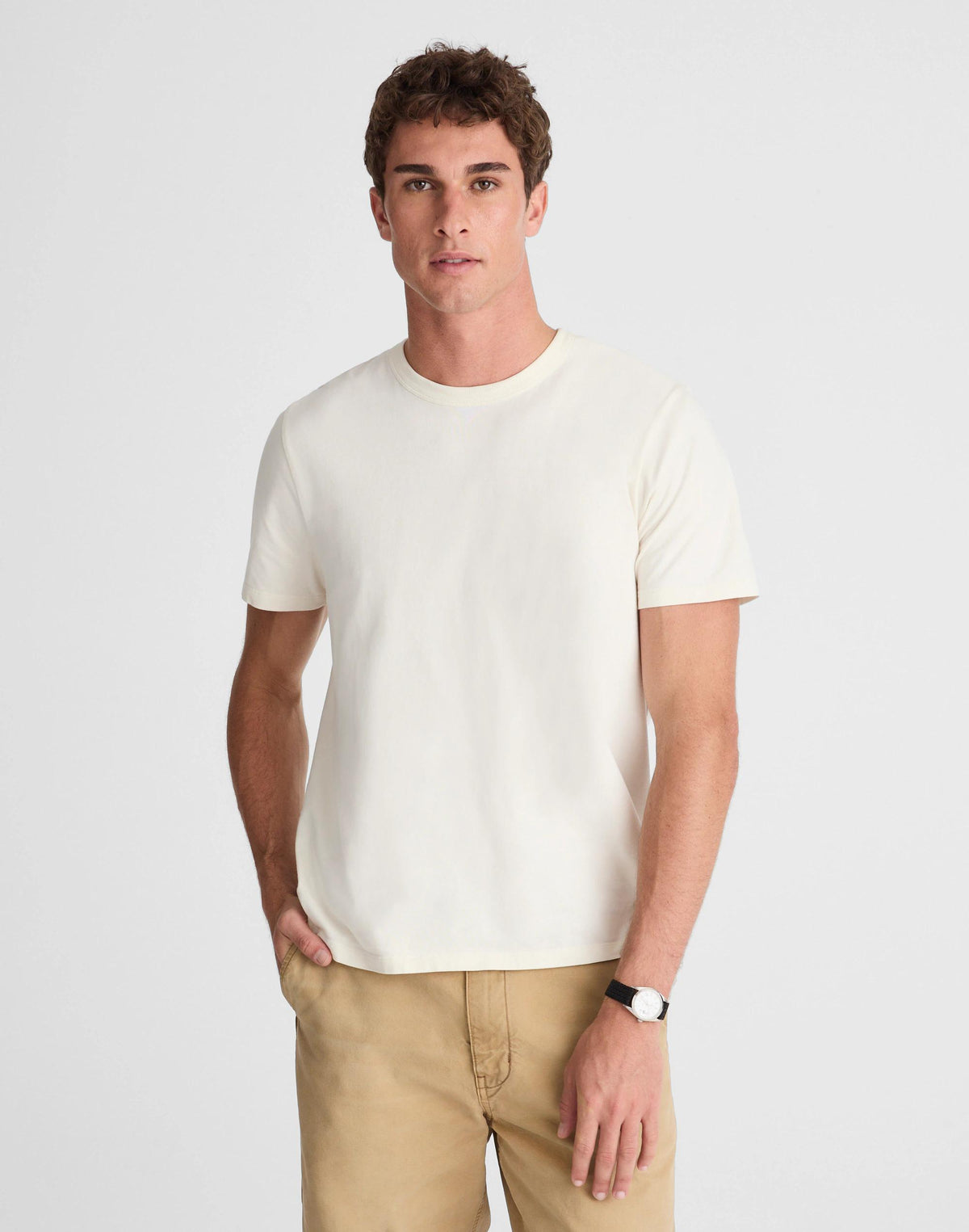 Madewell Garment-Dyed Allday Crewneck Tee Soft White