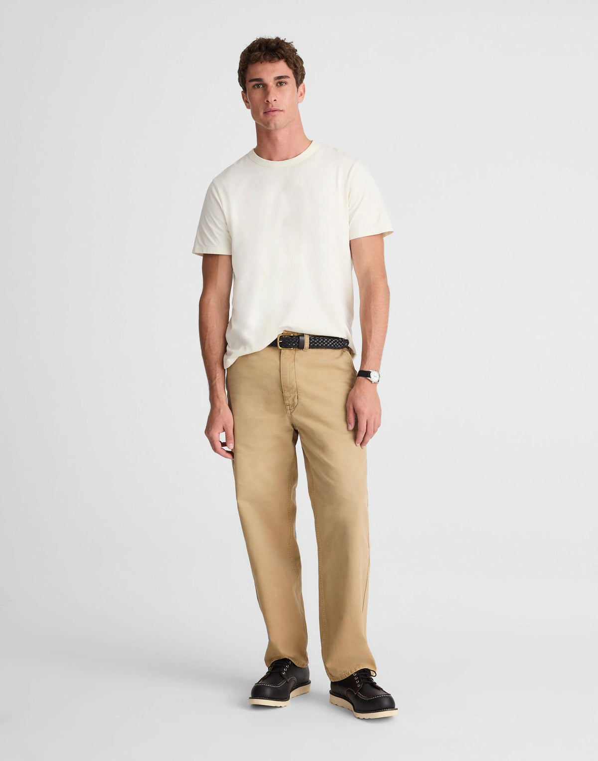 Madewell Garment-Dyed Allday Crewneck Tee Soft White