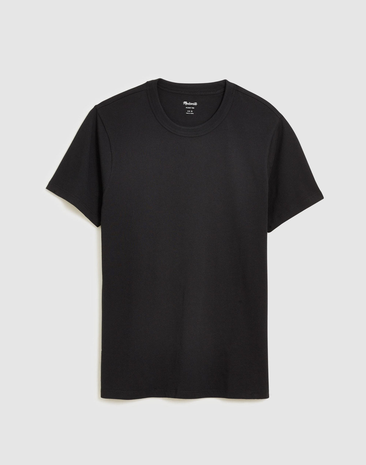 Madewell Garment-Dyed Allday Crewneck Tee True Black
