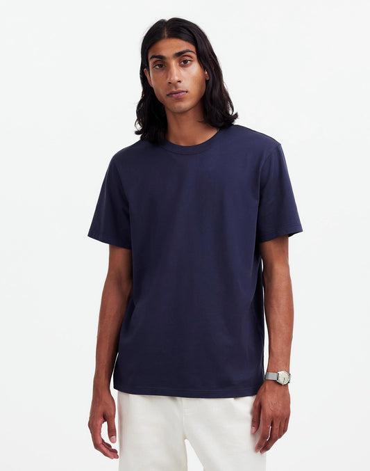 Madewell Garment-Dyed Allday Crewneck Tee Twilight