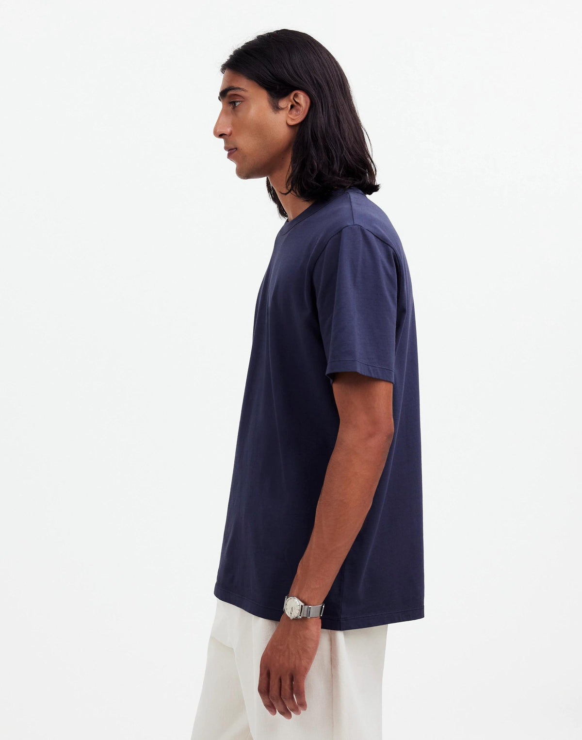 Madewell Garment-Dyed Allday Crewneck Tee Twilight