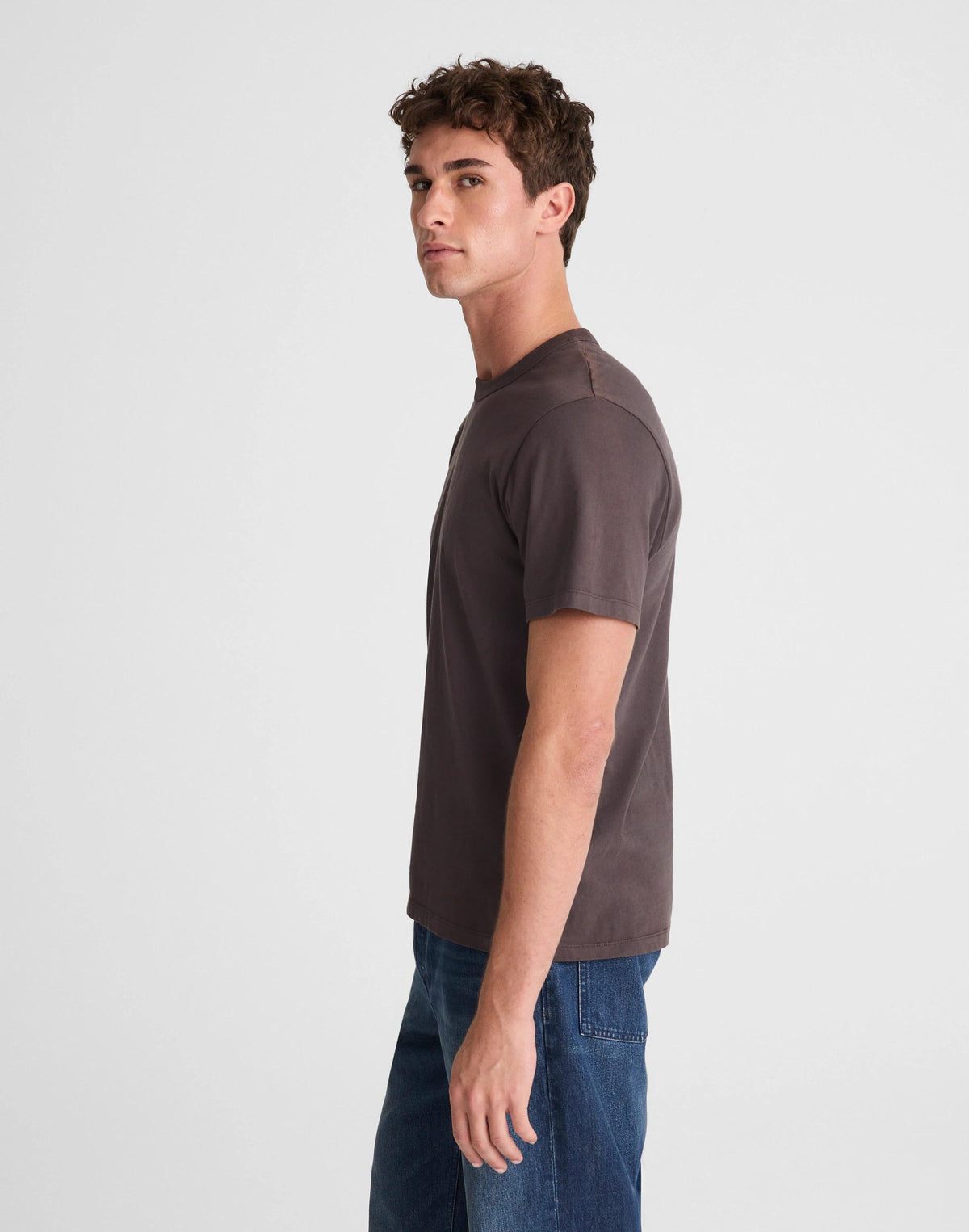 Madewell Garment-Dyed Allday Crewneck Tee Black Coal