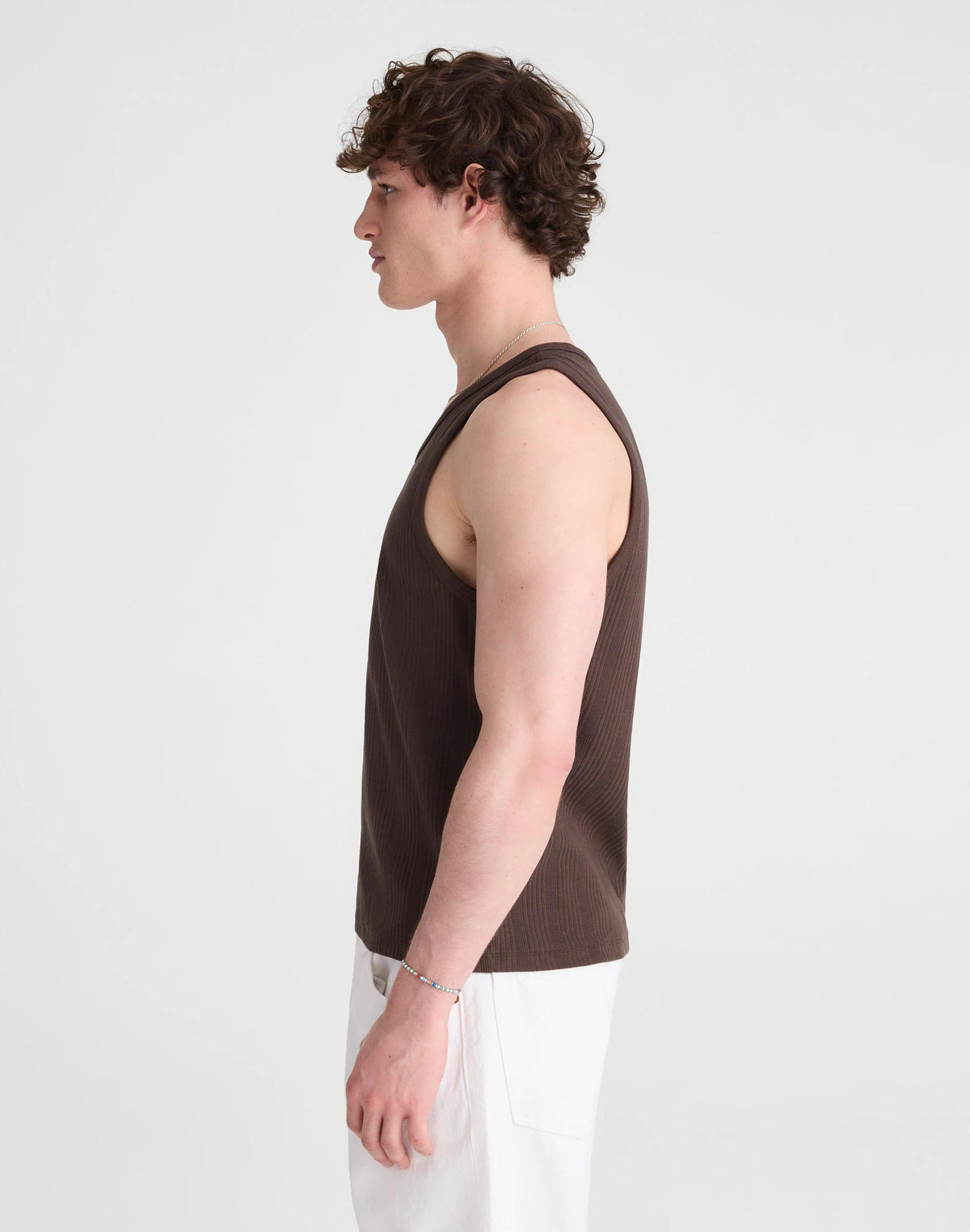 Madewell Textured Tank Chocolate