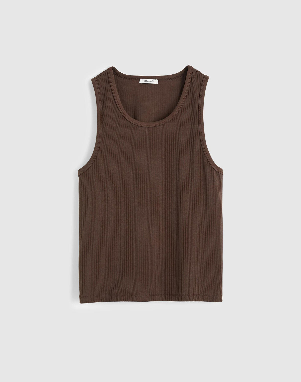 Madewell Textured Tank Chocolate
