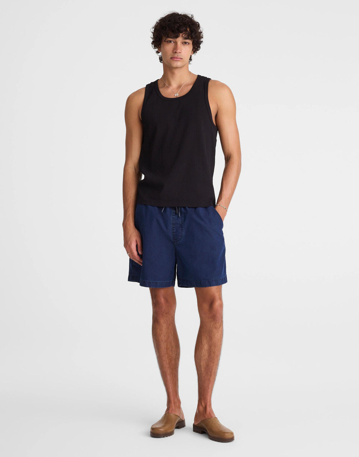 Madewell Textured Tank Jet Black