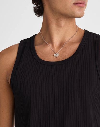 Madewell Textured Tank Jet Black