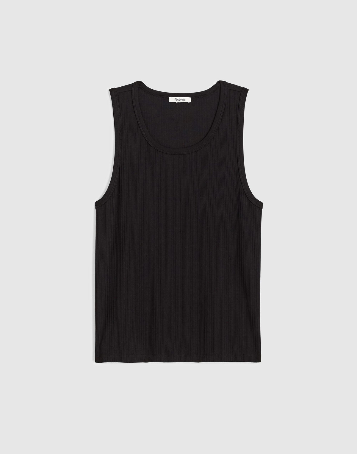 Madewell Textured Tank Jet Black