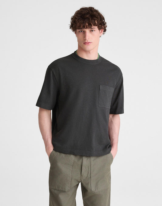 Madewell Boxy Pocket Tee in Weekend Slub Coal