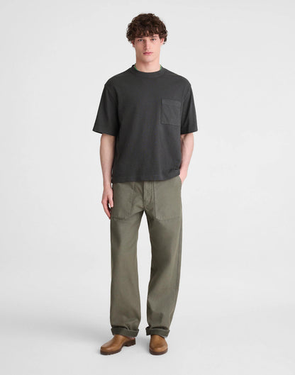 Madewell Boxy Pocket Tee in Weekend Slub Coal
