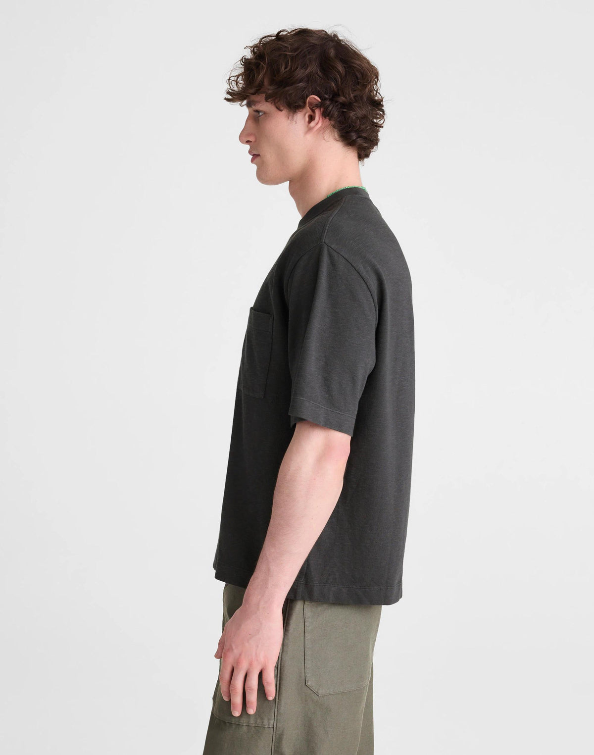 Madewell Boxy Pocket Tee in Weekend Slub Coal