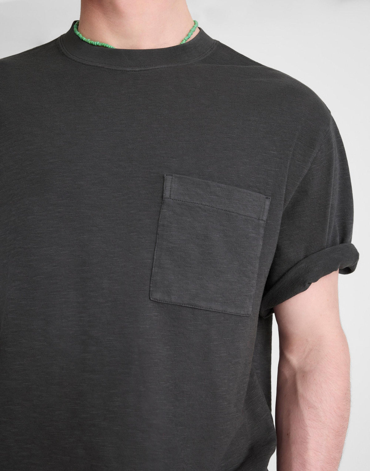 Madewell Boxy Pocket Tee in Weekend Slub Coal