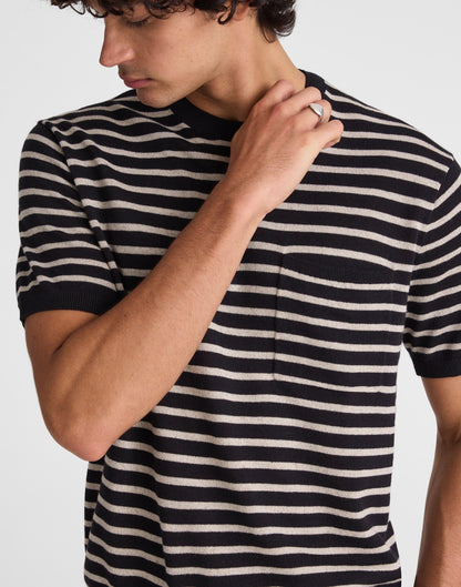Madewell Rollneck Sweater Tee Obsidian Blue