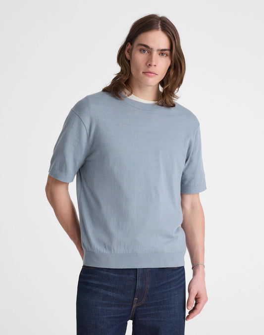 Madewell Crewneck Sweater Tee in Everyday Cotton Overcast
