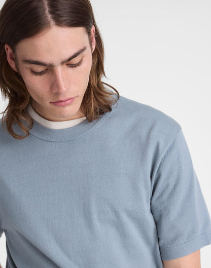 Madewell Crewneck Sweater Tee in Everyday Cotton Overcast