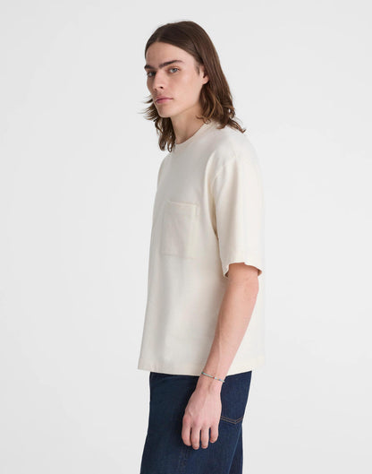 Madewell Boxy Pocket Tee in Weekend Slub Natural Seeded