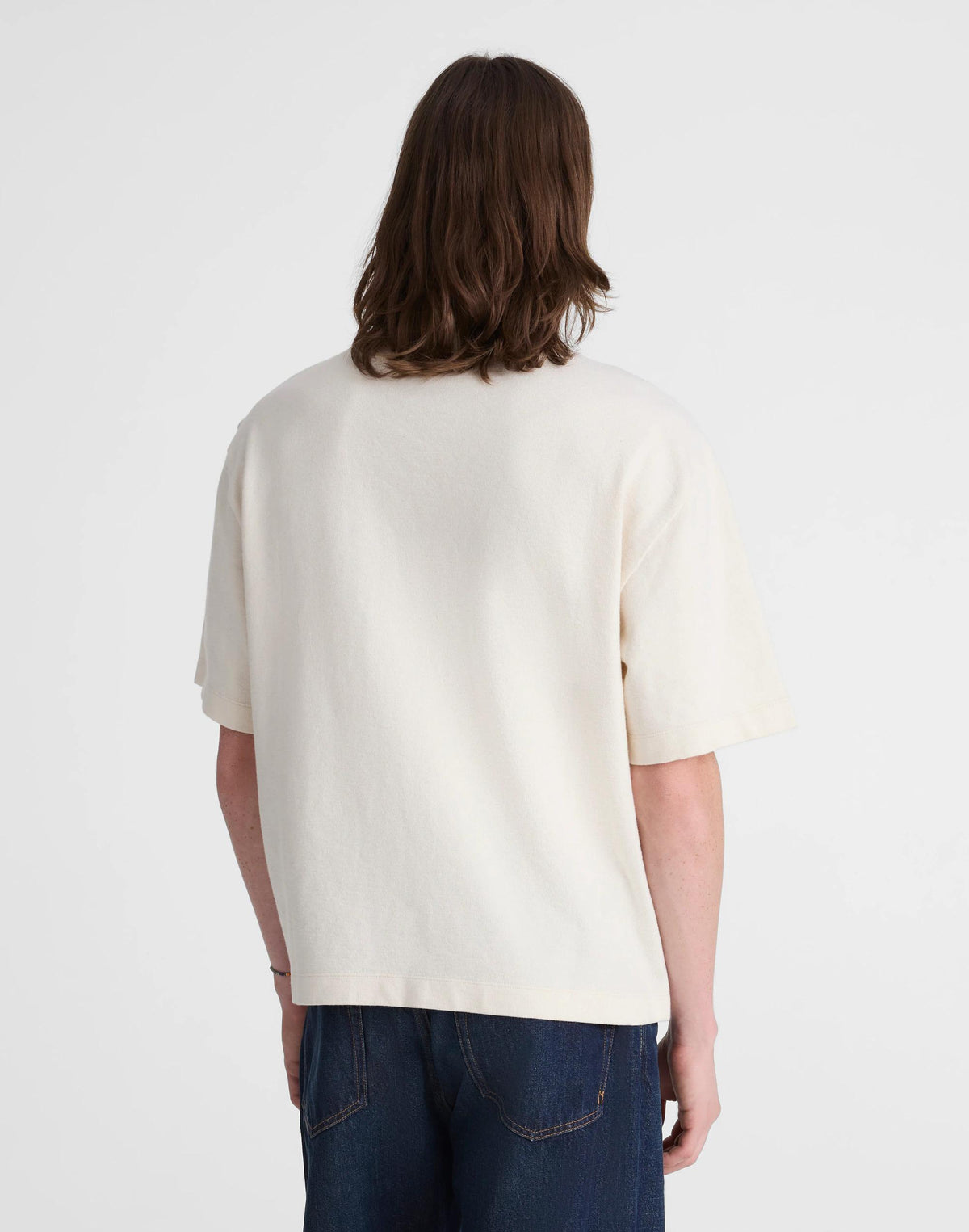 Madewell Boxy Pocket Tee in Weekend Slub Natural Seeded