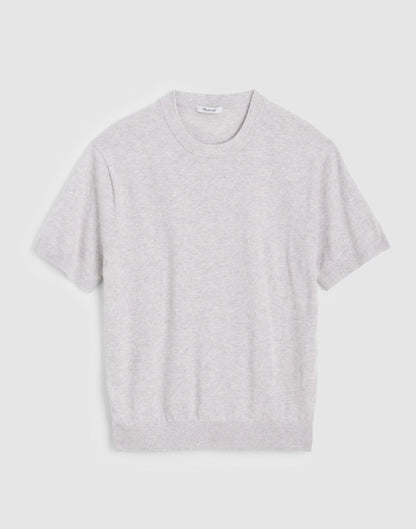 Madewell Crewneck Sweater Tee in Everyday Cotton Heather Pewter