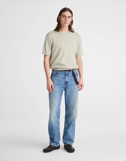 Madewell Crewneck Sweater Tee in Everyday Cotton Dusty Celadon