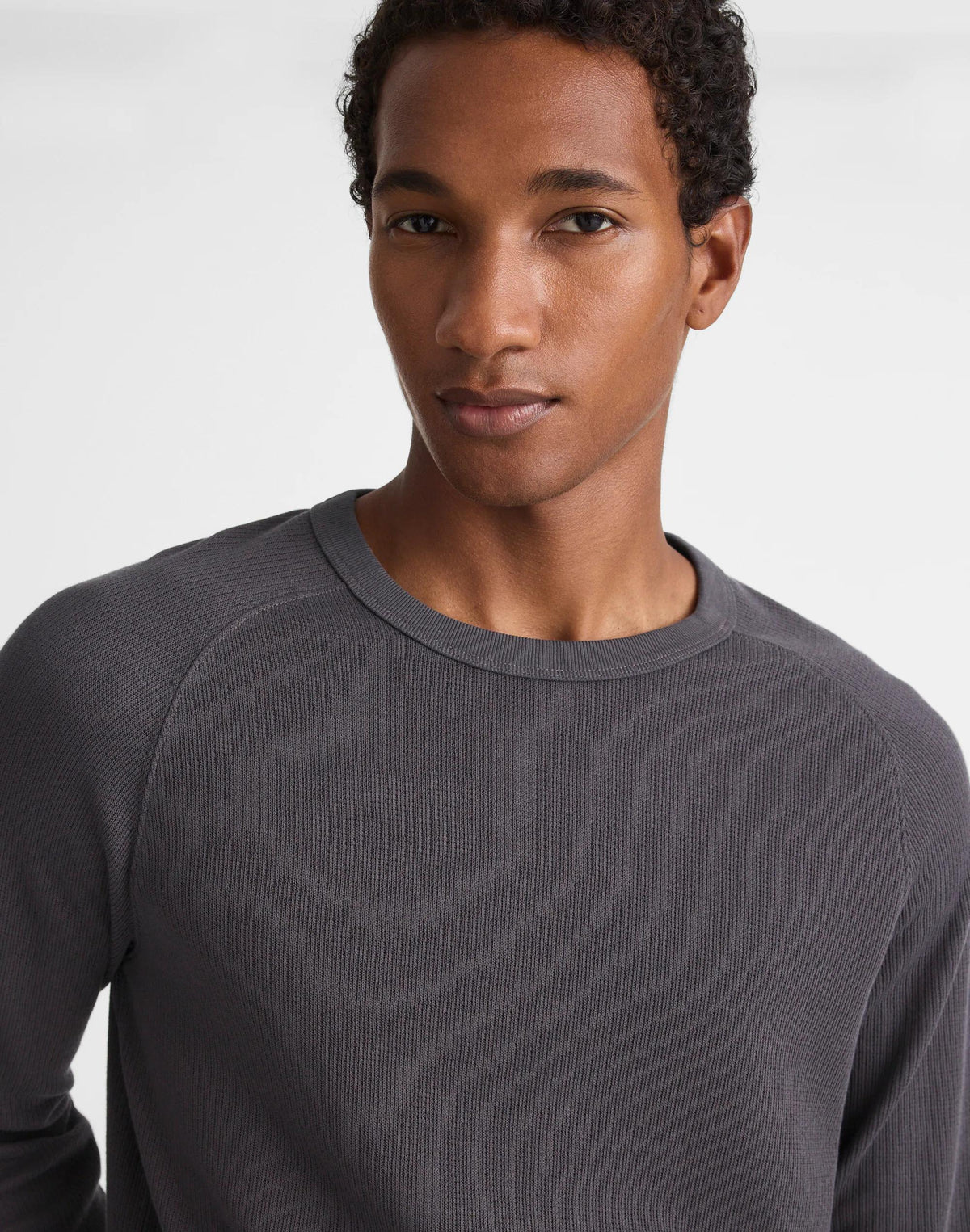 Madewell Thermal Long-Sleeve Tee Coal