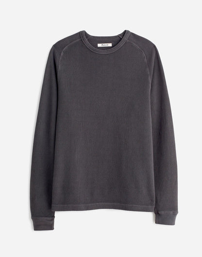 Madewell Thermal Long-Sleeve Tee Coal