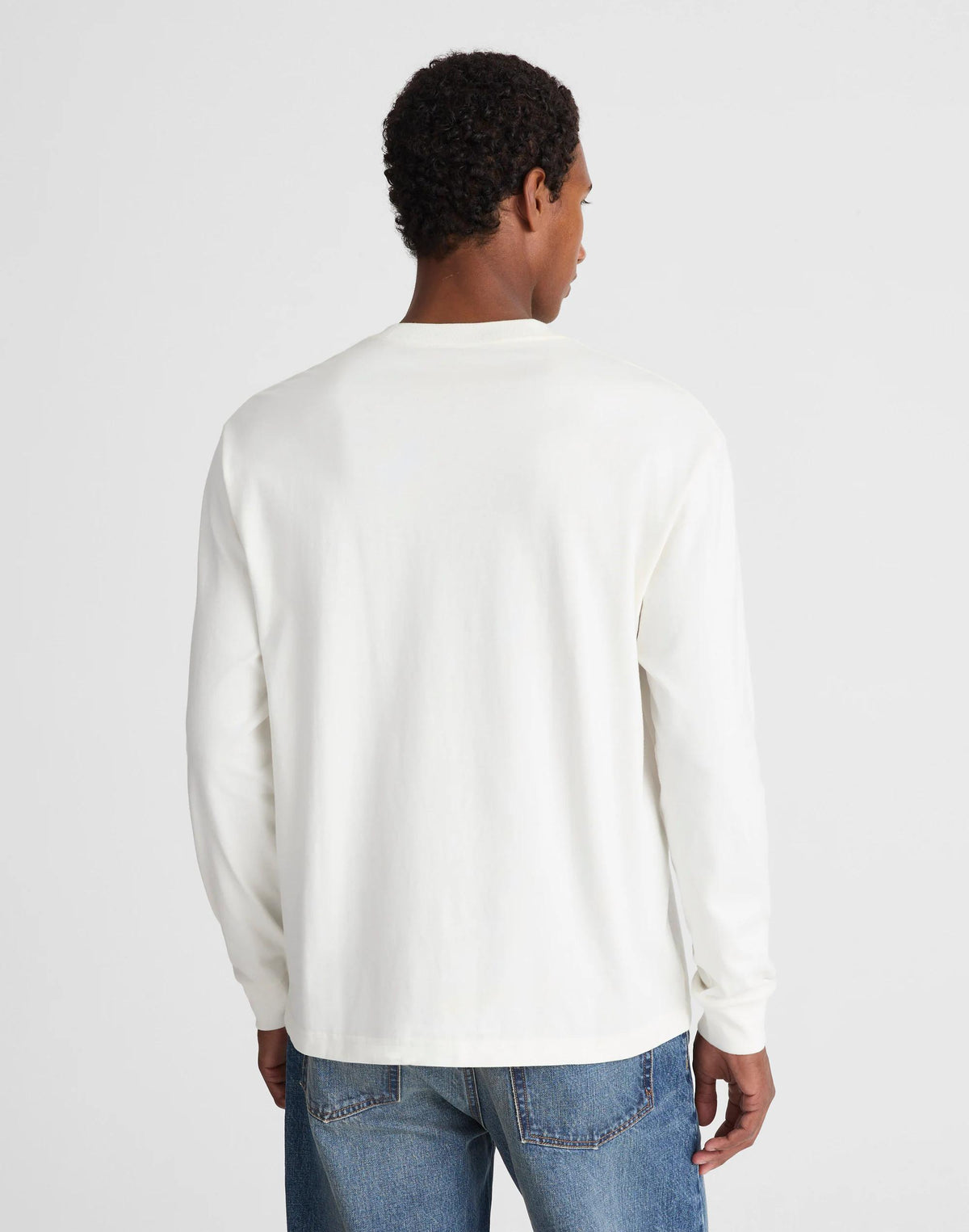 Madewell The Long-Sleeve Vintage Pocket Tee Soft White