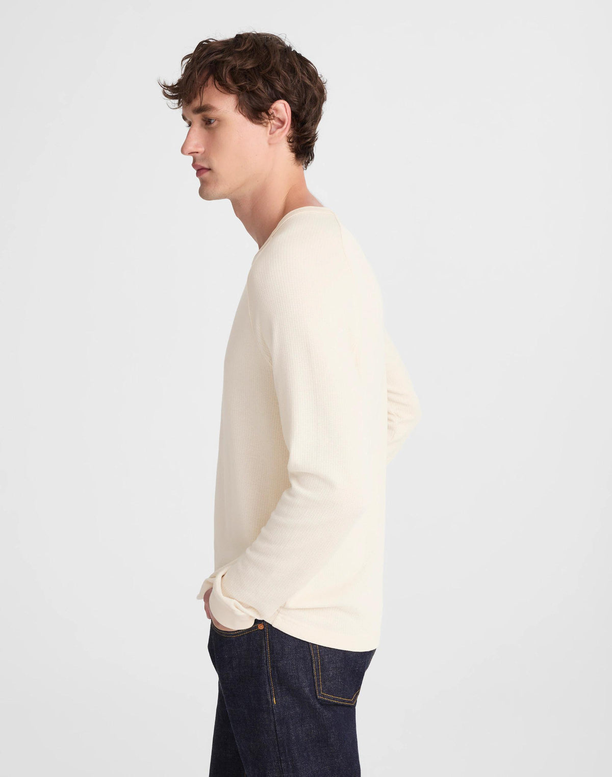 Madewell Thermal Long-Sleeve Tee Parchment