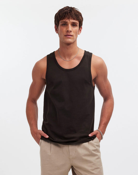 Madewell Allday Tank Black Coal