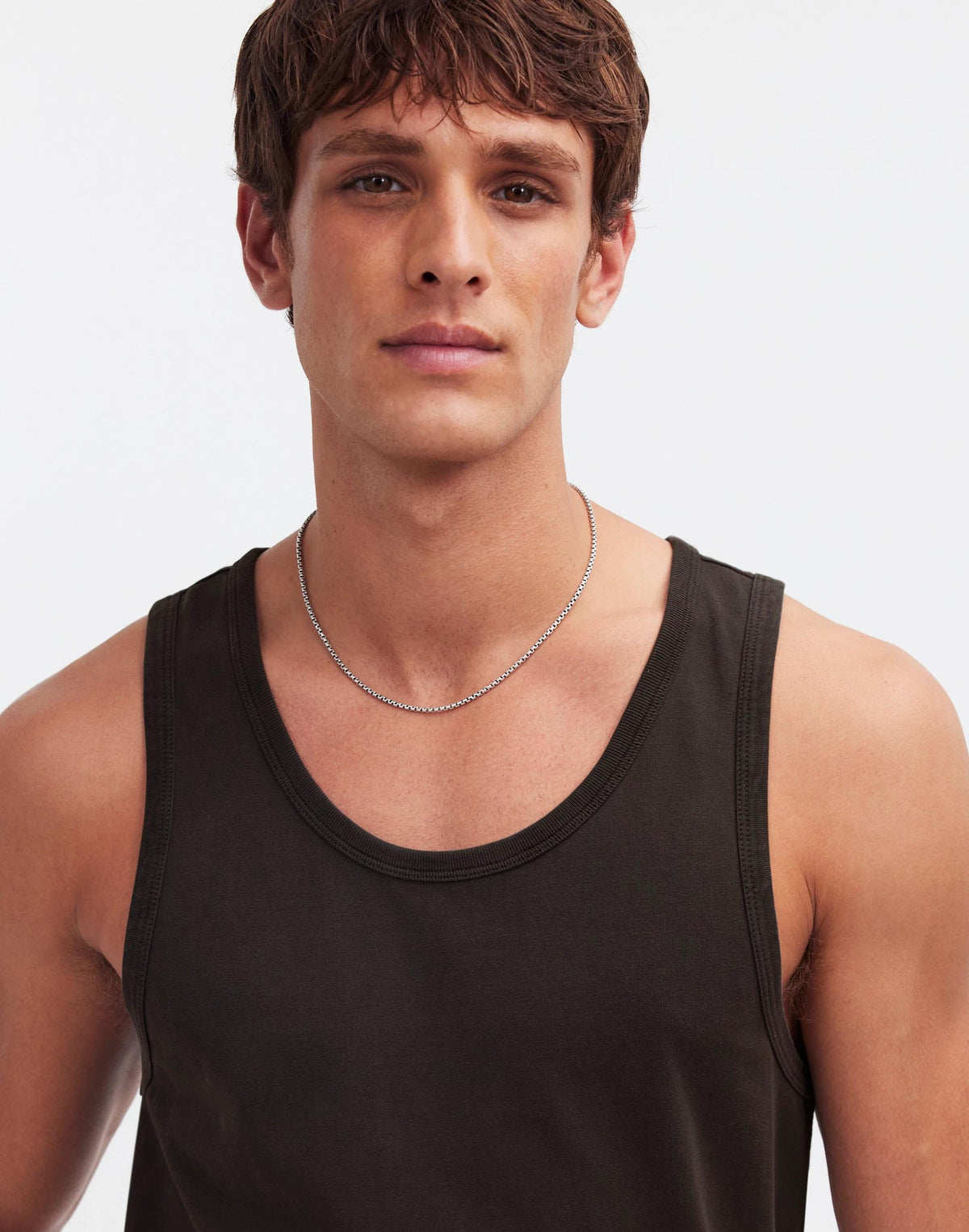Madewell Allday Tank Black Coal