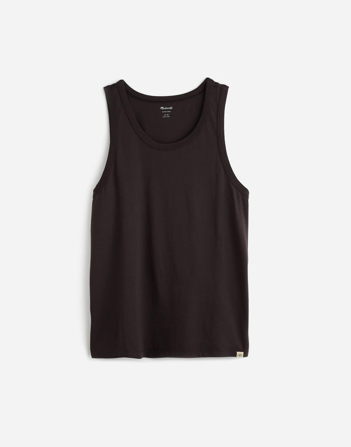Madewell Allday Tank Black Coal
