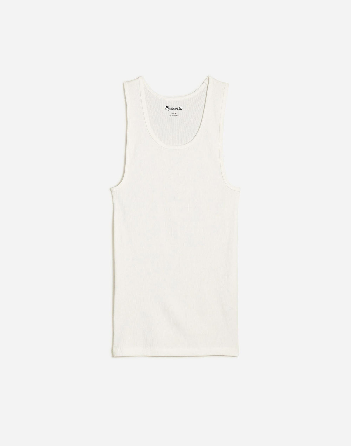 Madewell Ribbed Tank Soft White