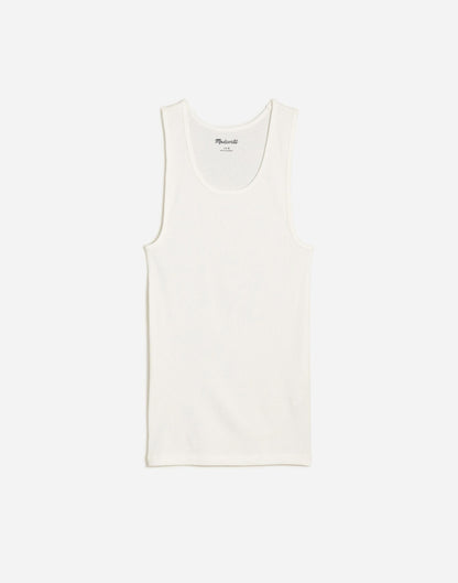 Madewell Ribbed Tank Soft White