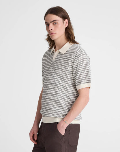 Madewell Single-Button Sweater Polo Vintage Ivory