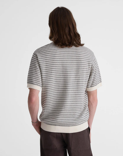 Madewell Single-Button Sweater Polo Vintage Ivory