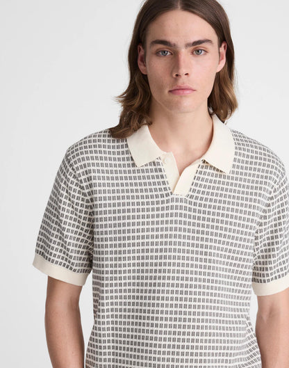 Madewell Single-Button Sweater Polo Vintage Ivory