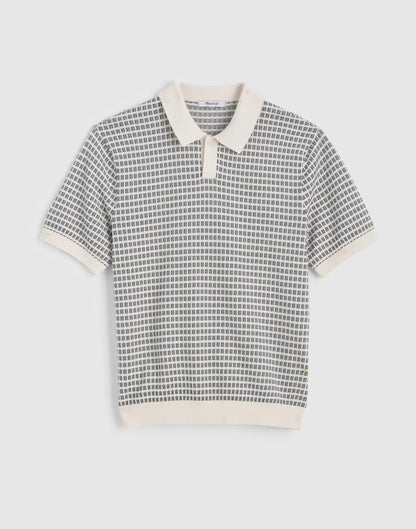 Madewell Single-Button Sweater Polo Vintage Ivory