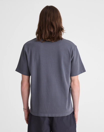 Madewell Short-Sleeve Compact-Knit Polo Heirloom Blue