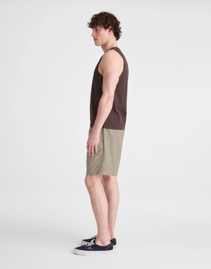 Madewell Pull-On Short in Poplin Washed Olive
