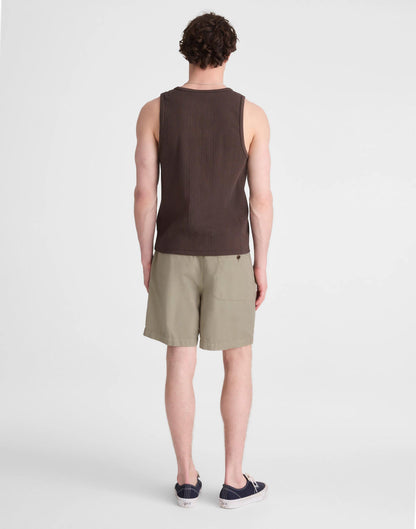 Madewell Pull-On Short in Poplin Washed Olive