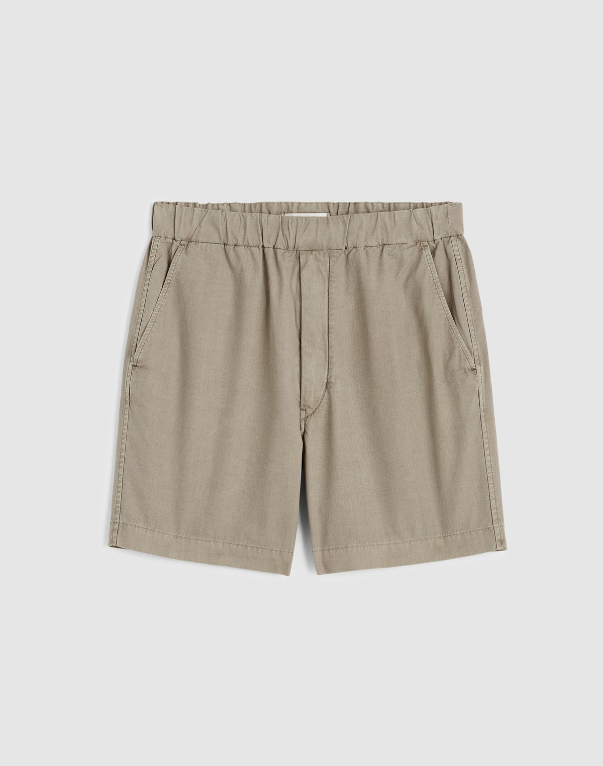 Madewell Pull-On Short in Poplin Washed Olive