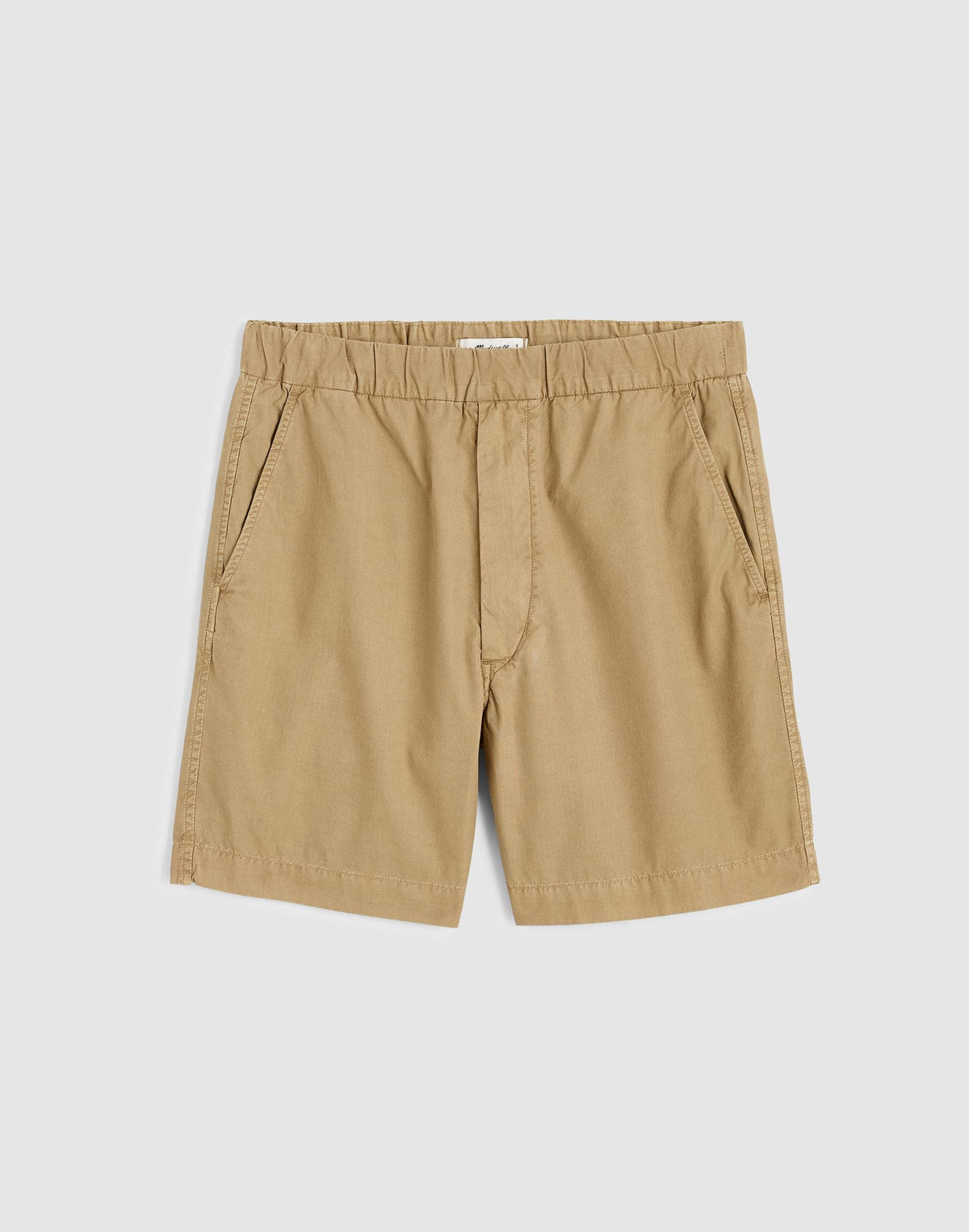 Madewell Pull-On Short in Poplin Khaki