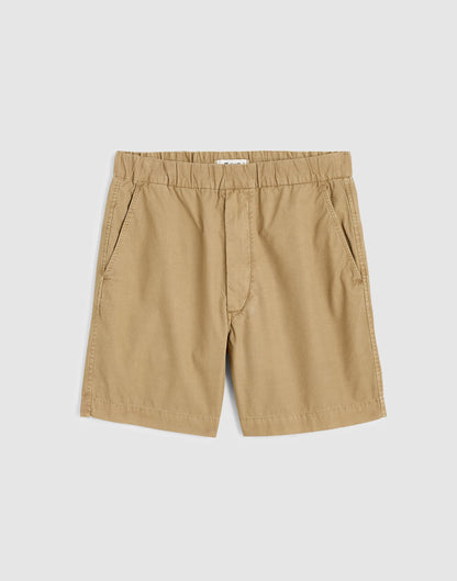Madewell Pull-On Short in Poplin Khaki