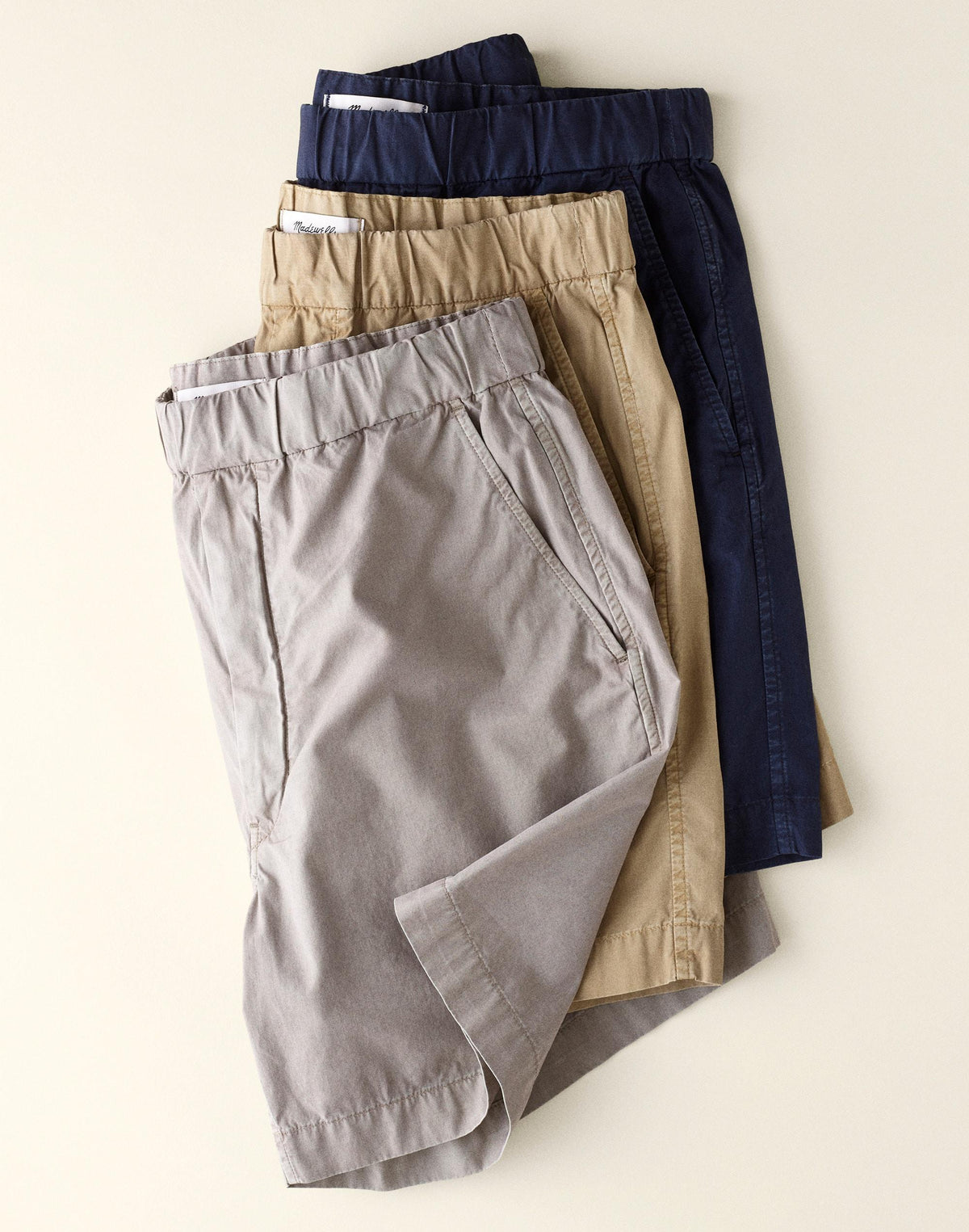 Madewell Pull-On Short in Poplin Khaki