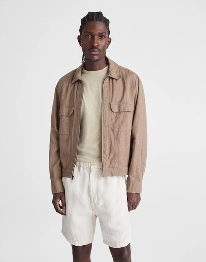 Madewell Pull-On Shorts in Linen Bleached
