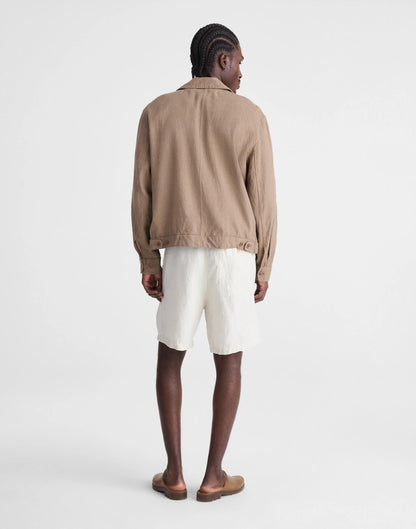 Madewell Pull-On Shorts in Linen Bleached