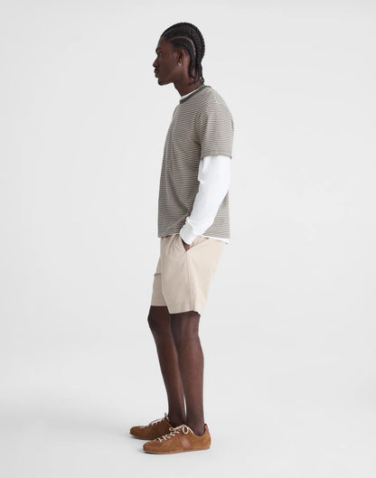 Madewell Pleated Chino Shorts in Uniform Twill Toasted Cashew