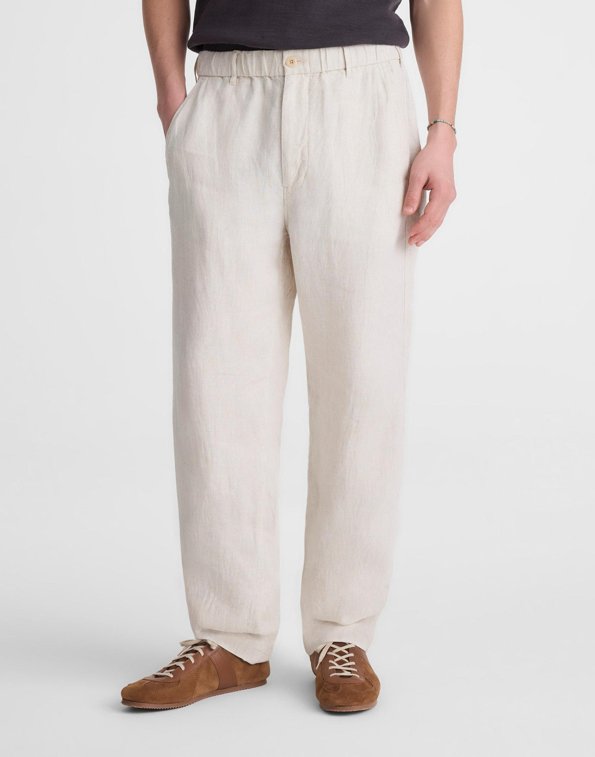 Madewell Pull-On Pant in Linen Bleached