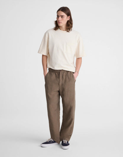 Madewell Pull-On Pant in Linen Olive