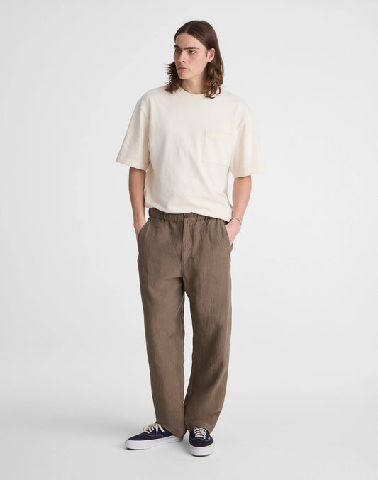 Madewell Pull-On Pant in Linen Olive