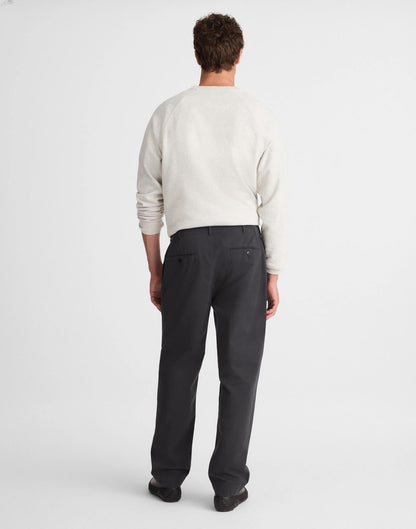 Madewell Pleated Chino Pants in Uniform Twill Pepper